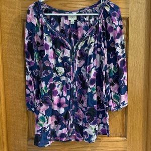 Vibrant Cotton Top. St John’s Bay. Size L